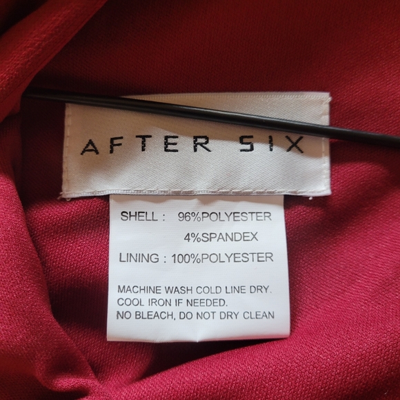 After Six – Crisscross Stretch Crepe Evening Gown, size XXS - Picture 2 of 4